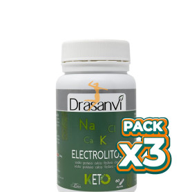 Pack 3x ELECTROLITOS 60 CÁPSULAS KETO DRASANVI