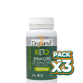 Pack 3x VINAGRE DE MANZANA 60 CÁPSULAS KETO DRASANVI