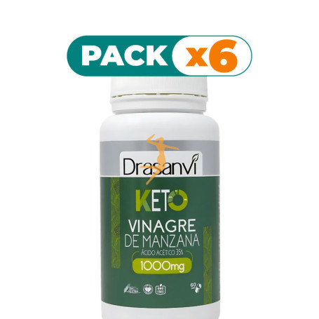 Pack 6x VINAGRE DE MANZANA 60 CÁPSULAS KETO DRASANVI