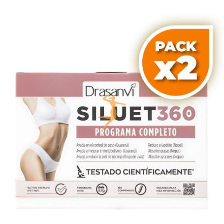 Pack 2x SILUET 360 120 COMPRIMIDOS DRASANVI