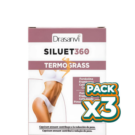 Pack 3x SILUET 360 TERMOGRASS 30 COMPRIMIDOS DRASANVI