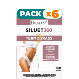 Pack 6x SILUET 360 TERMOGRASS 30 COMPRIMIDOS DRASANVI