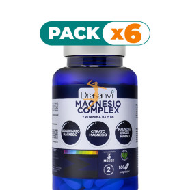 Pack 6x MINERAL MAGNESIO COMPLEX 180 COMPRIMIDOS DRASANVI