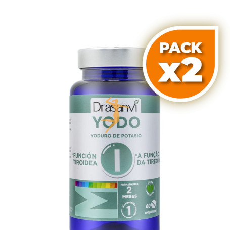 Pack 2x MINERAL YODO 60 COMPRIMIDOS DRASANVI