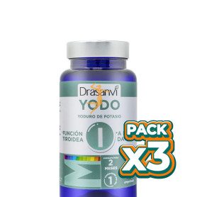 Pack 3x MINERAL YODO 60 COMPRIMIDOS DRASANVI
