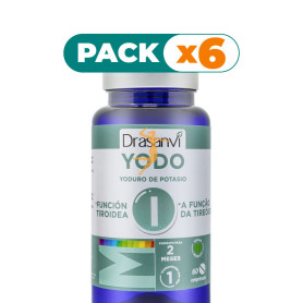 Pack 6x MINERAL YODO 60 COMPRIMIDOS DRASANVI