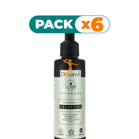 Pack 6x ACEITE PARA CELULITIS 150ML VITAROMS DRASANVI