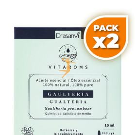 Pack 2x ACEITE ESENCIAL GAULTERIA COSMOS ORGANIC 10ML VITAROMS DRASANVI