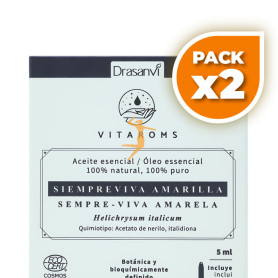 Pack 2x AC. ESENCIAL SIEMPREVIVA AMARILLA COS. OR. 5ML VITAROMS DRASANVI
