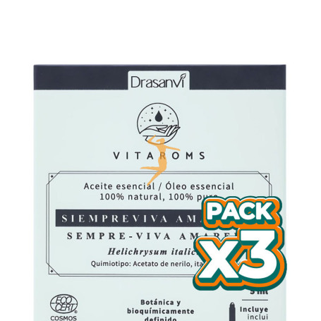 Pack 3x AC. ESENCIAL SIEMPREVIVA AMARILLA COS. OR. 5ML VITAROMS DRASANVI