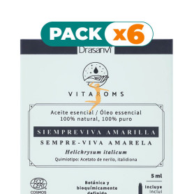 Pack 6x AC. ESENCIAL SIEMPREVIVA AMARILLA COS. OR. 5ML VITAROMS DRASANVI
