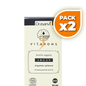 Pack 2x ACEITE VEGETAL ARGAN COSMOS ORGANIC 50ML VITAROMS DRASANVI