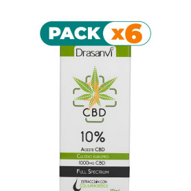 Pack 6x ACEITE DE CBD 10% 10ML DRASANVI