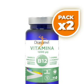 Pack 2x VITAMINA B12 90 COMPRIMIDOS DRASANVI