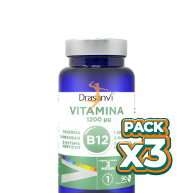 Pack 3x VITAMINA B12 90 COMPRIMIDOS DRASANVI