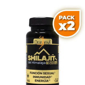 Pack 2x SHILAJIT DEL HIMALAYA 60 CÁPSULAS DRASANVI