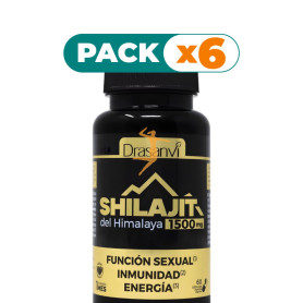 Pack 6x SHILAJIT DEL HIMALAYA 60 CÁPSULAS DRASANVI