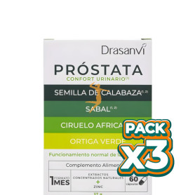 Pack 3x PRÓSTATA 60 CÁPSULAS DRASANVI