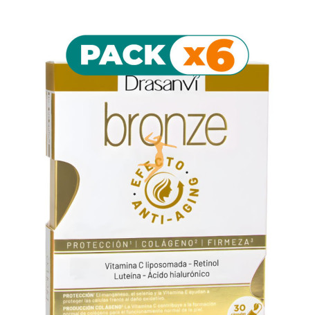 Pack 6x BRONZE ANTI AGING 30 CÁPSULAS DRASANVI