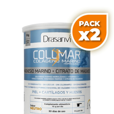 Pack 2x COLLMAR CON MAGNESIO SABOR NEUTRO 300G DRASANVI
