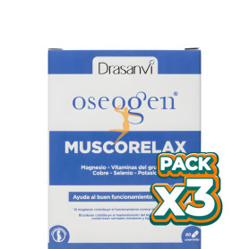 Pack 3x OSEOGEN MUSCORELAX 60 COMPRIMIDOS DRASANVI