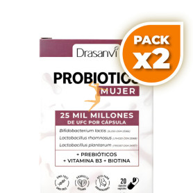 Pack 2x PROBIOTICS MUJER 20 CÁPSULAS DRASANVI