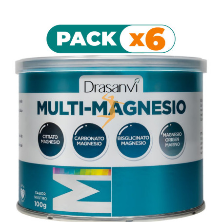 Pack 6x MINERAL MULTIMAGNESIO EN POLVO 100G DRASANVI