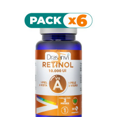 Pack 6x VITAMINA A RETINOL 90 COMPRIMIDOS DRASANVI