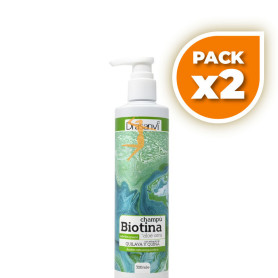 Pack 2x CHAMPÚ DE BIOTINA Y ALOE VERA CABELLO GRASO 300ML DRASANVI