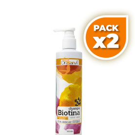 Pack 2x CHAMPÚ DE BIOTINA Y ALOE VERA CABELLO SECO 300ML DRASANVI
