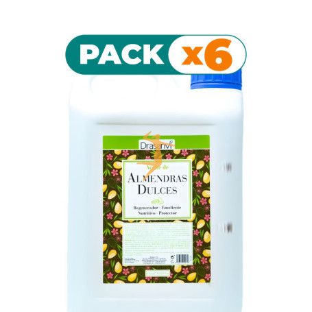 Pack 6x ACEITE DE ALMENDRAS DULCES 5L DRASANVI