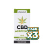 Pack 3x ACEITE DE CBD BROAD SPECTRUM 10% 10ML DRASANVI
