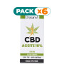 Pack 6x ACEITE DE CBD BROAD SPECTRUM 10% 10ML DRASANVI