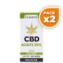 Pack 2x ACEITE DE CBD BROAD SPECTRUM 20% 10ML DRASANVI