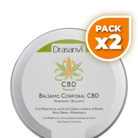 Pack 2x BÁLSAMO CORPORAL DE CBD 200ML DRASANVI