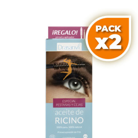 Pack 2x ACEITE DE RICINO BIO PESTAÑAS Y CEJAS 50ML DRASANVI