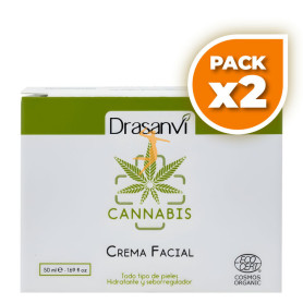 Pack 2x CREMA FACIAL CANNABIS BIO 50ML DRASANVI