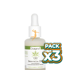 Pack 3x SÉRUM FACIAL CBD 30ML DRASANVI