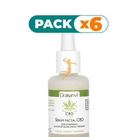 Pack 6x SÉRUM FACIAL CBD 30ML DRASANVI