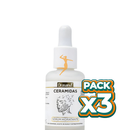 Pack 3x SERÚM HIDRATANTE CERAMIDAS 30ML DRASANVI