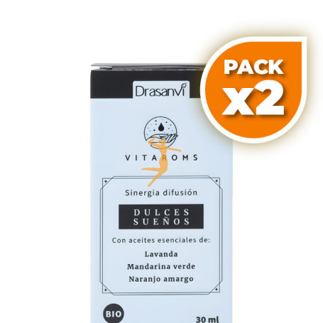 Pack 2x SINERGIA DIFUSIÓN DULCES SUEÑOS BIO 30ML VITAROMS DRASANVI