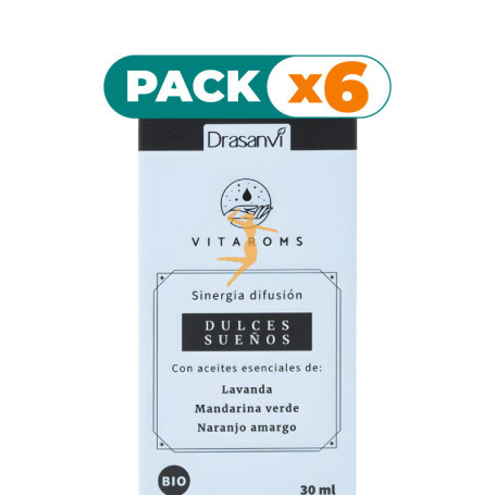 Pack 6x SINERGIA DIFUSIÓN DULCES SUEÑOS BIO 30ML VITAROMS DRASANVI