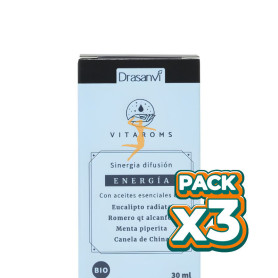 Pack 3x SINERGIA DIFUSIÓN ENERGÍA BIO 30ML VITAROMS DRASANVI