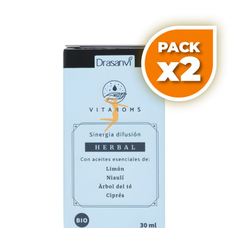 Pack 2x SINERGIA DIFUSIÓN HERBAL BIO 30ML VITAROMS DRASANVI