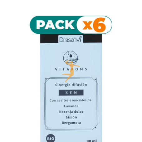 Pack 6x SINERGIA DIFUSIÓN ZEN BIO 30ML VITAROMS DRASANVI