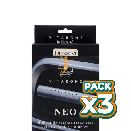Pack 3x DIFUSOR AROMATERAPIA DE COCHE NEO VITAROMS DRASANVI