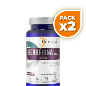 Pack 2x BERBERINA + CROMO 60 CÁPSULAS DRASANVI