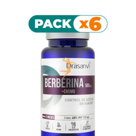 Pack 6x BERBERINA + CROMO 60 CÁPSULAS DRASANVI