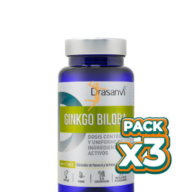 Pack 3x GINKGO BILOBA 30 CÁPSULAS VEGETALES DRASANVI