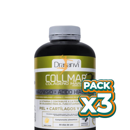 Pack 3x COLLMAR MASTICABLE LIMÓN 180 COMPRIMIDOS DRASANVI